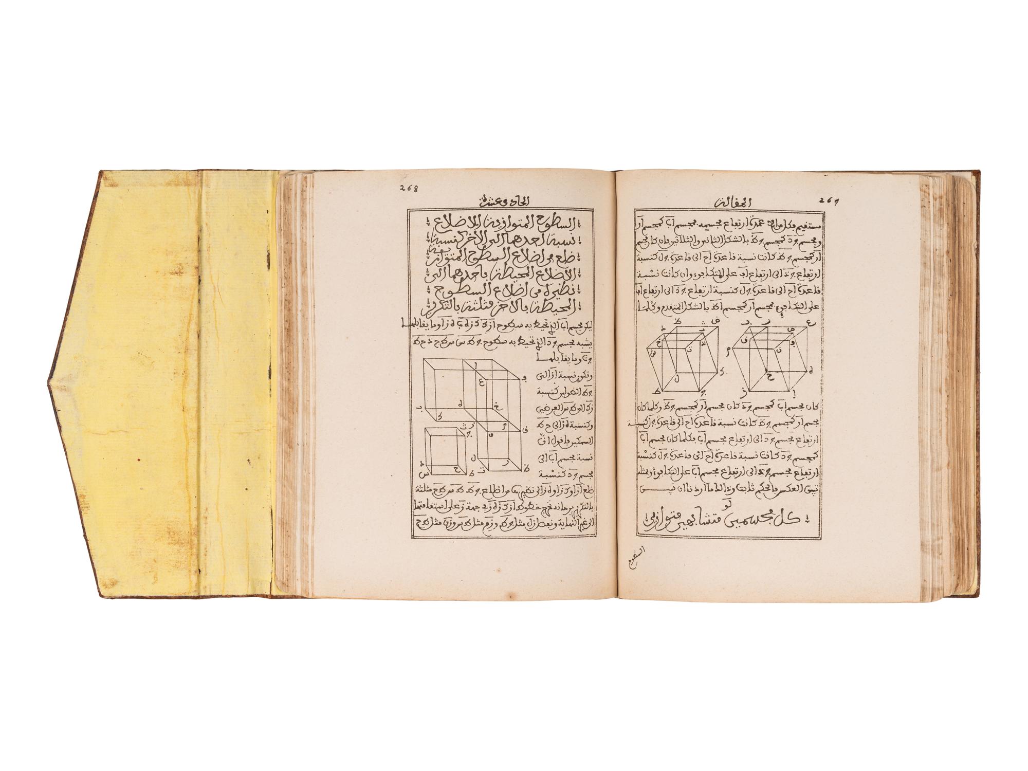 [GEOMETRY]. TUSI, Nasir al-Din (1201-1274). [Commentary on Euclid's Elements]. Fes, Alawi Morocco, 12 Shawwal AH 1293/1 November 1876 A.D.