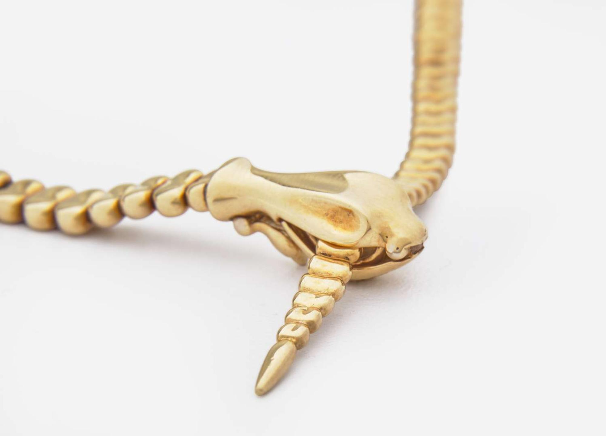 An 18K Yellow Gold Elsa Peretti Necklace and Earrings Suite Elsa Peretti for Tiffany & Co.