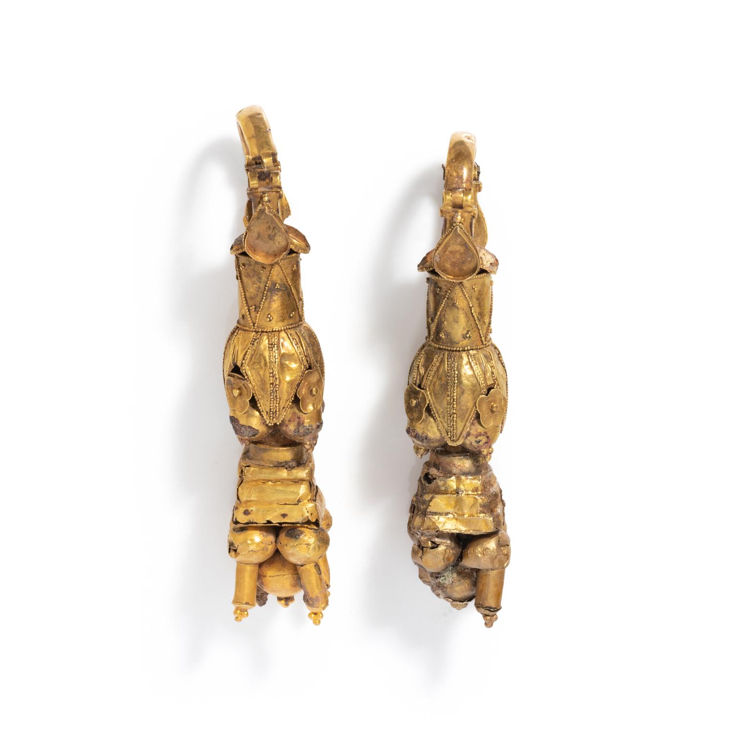 A Pair of Hellenistic Gold Earrings