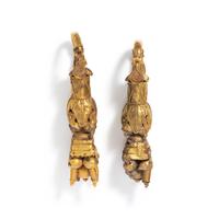A Pair of Hellenistic Gold Earrings