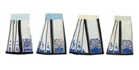 Four Embroidered Silk Apron Skirts