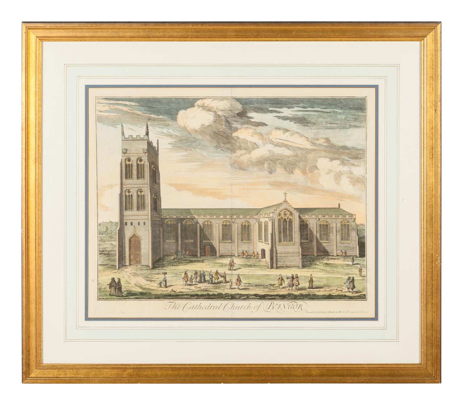 A Collection of Eighteen Hand-Colored Engravings Depicting Views of European Capitals and Famous Buildings