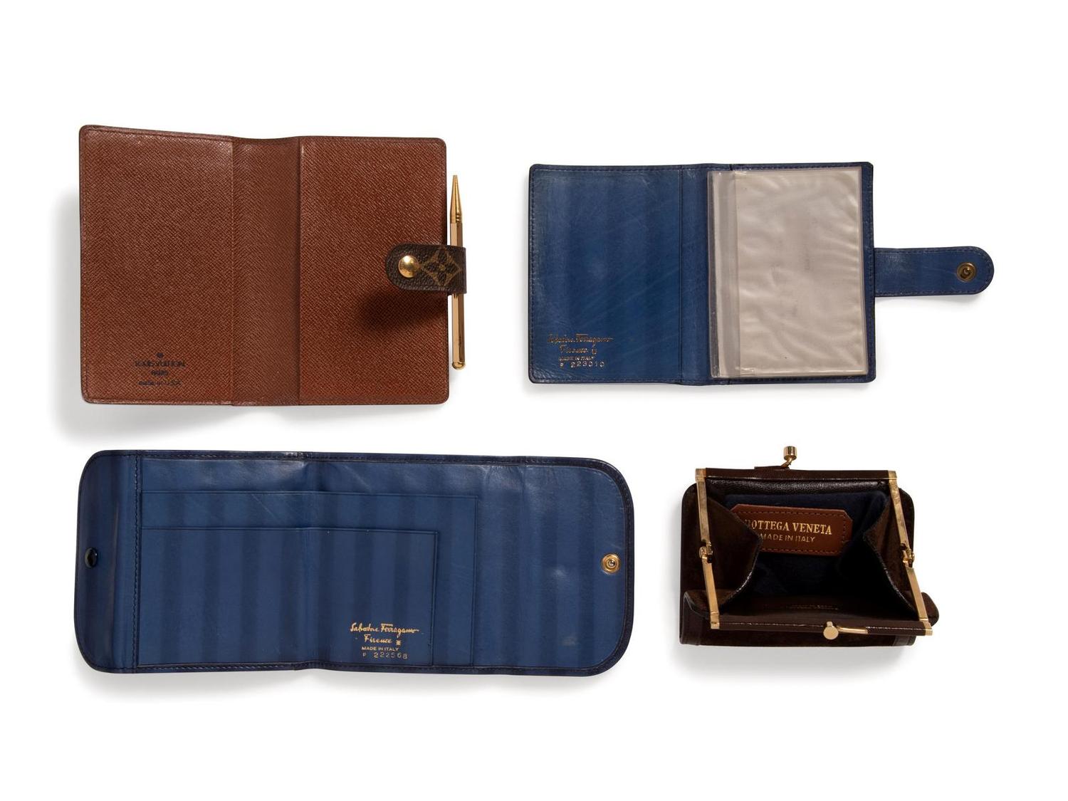 Designer Wallets & Cases, 1980-2000s: Louis Vuitton, Ferragamo, Bottega Veneta & Mont Blanc
