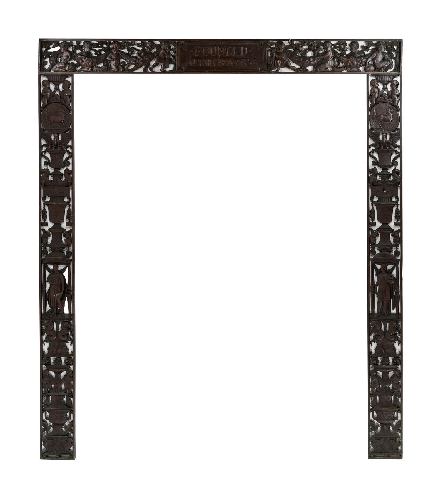 A Neoclassical Bronze Door Surround