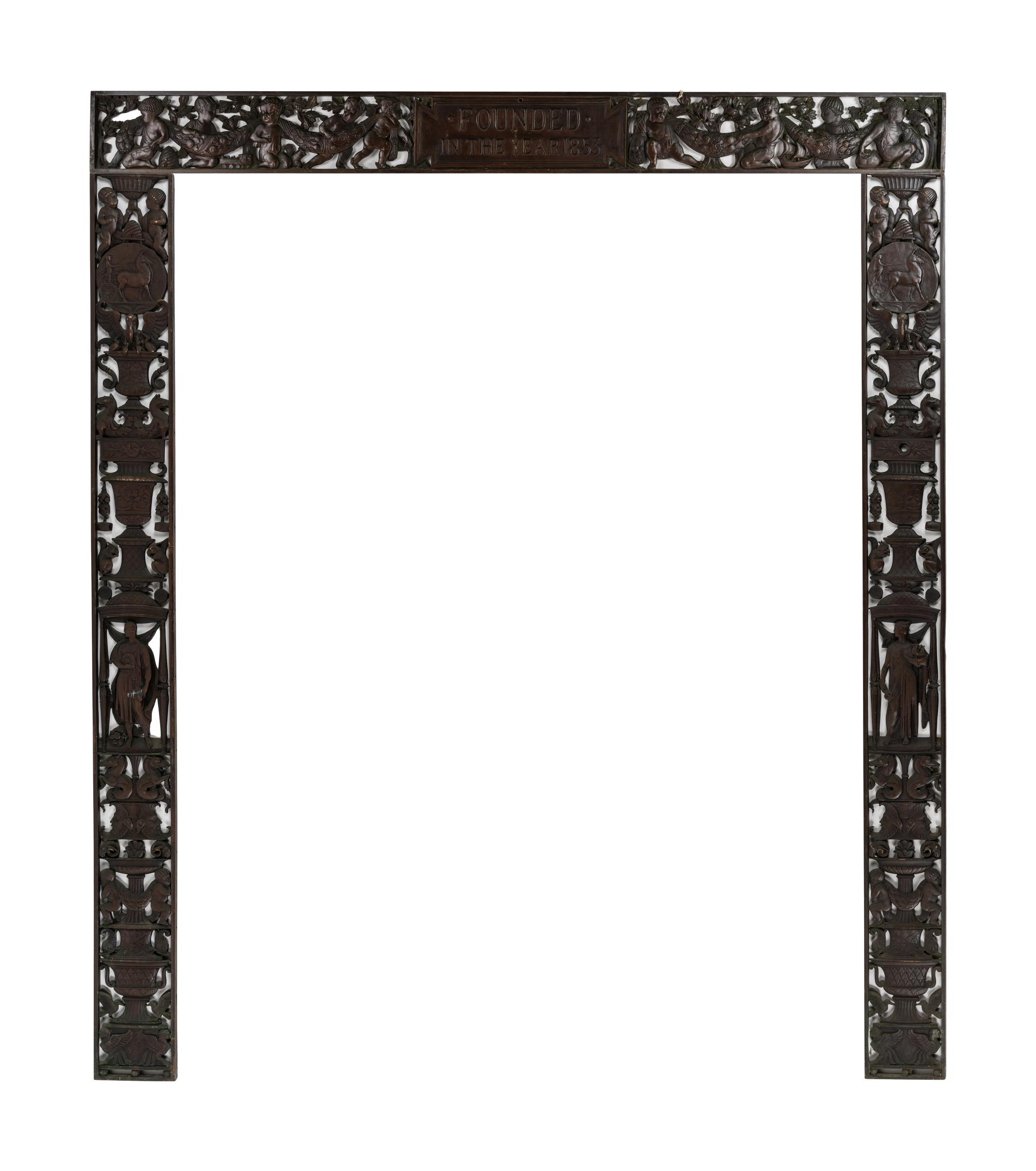A Neoclassical Bronze Door Surround