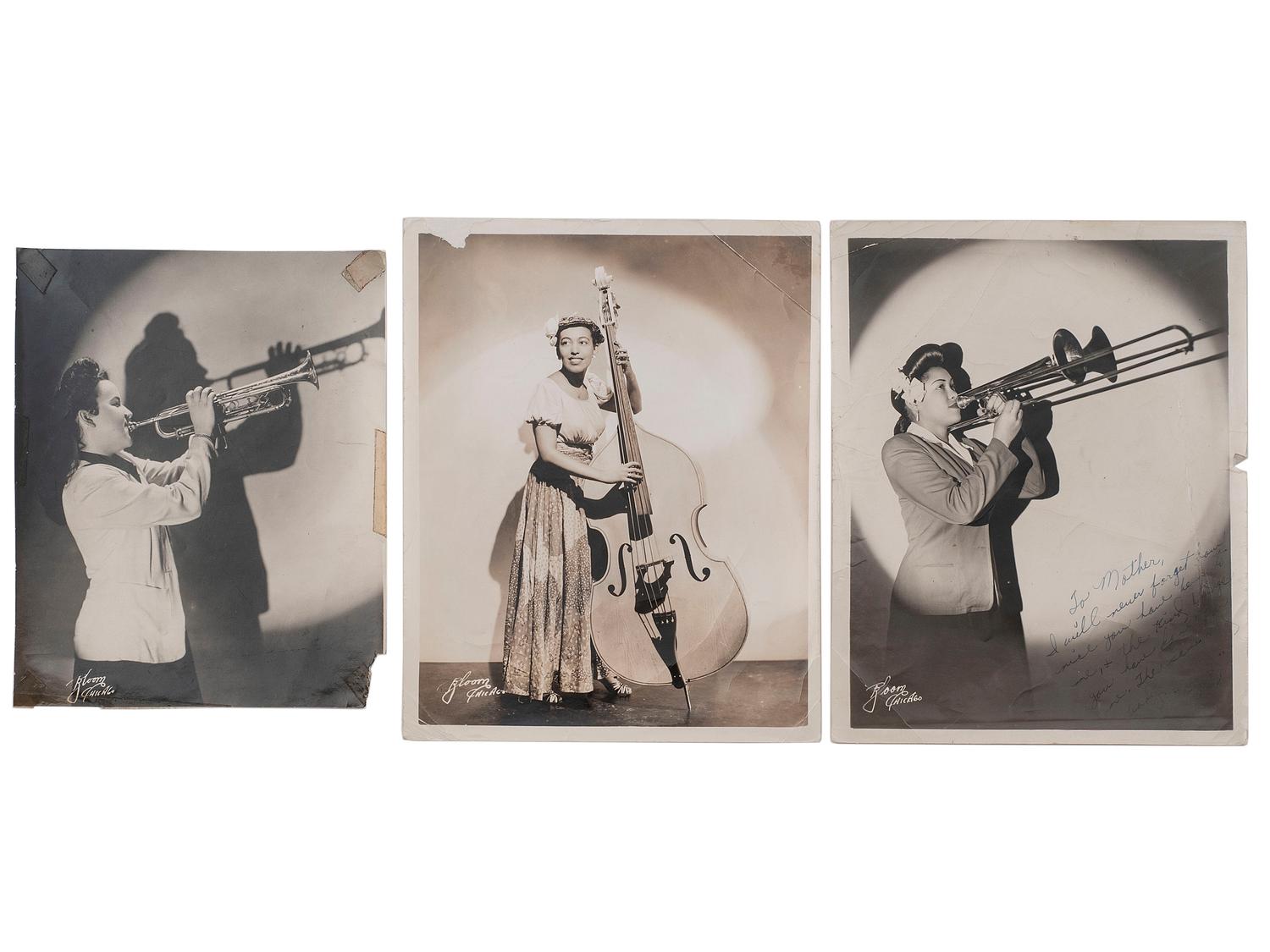 [AFRICAN AMERICANA] -- [MUSIC]. Vintage photographs of the International Sweethearts of Rhythm.