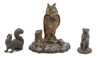 A Gilt Bronze Inkwell Height 6 1/4 inches. — 20TH CENTURY