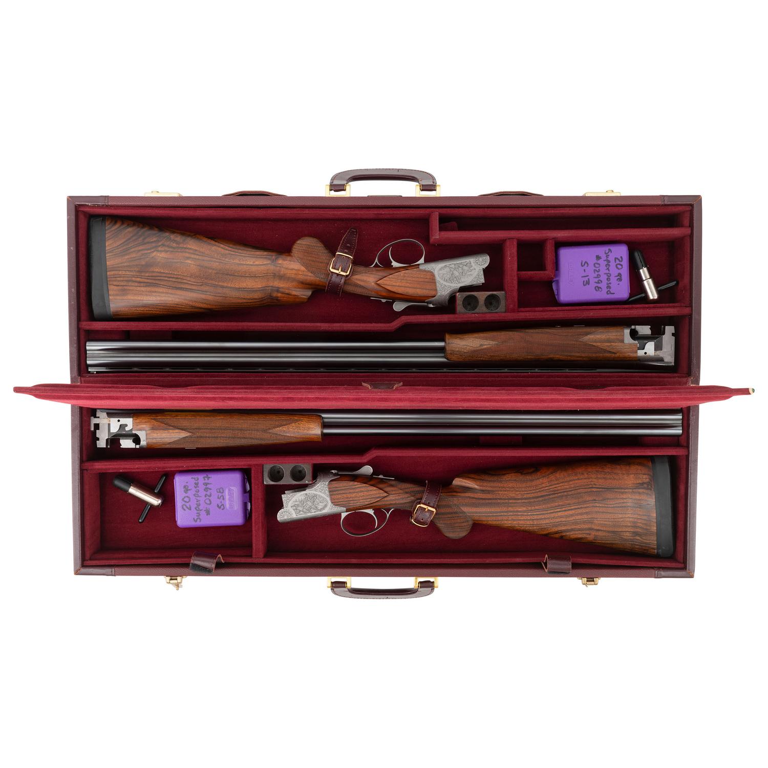 *Consecutively Numbered Pair of Browning Custom Shop B25 20 Gauge Shotguns in Travel Case