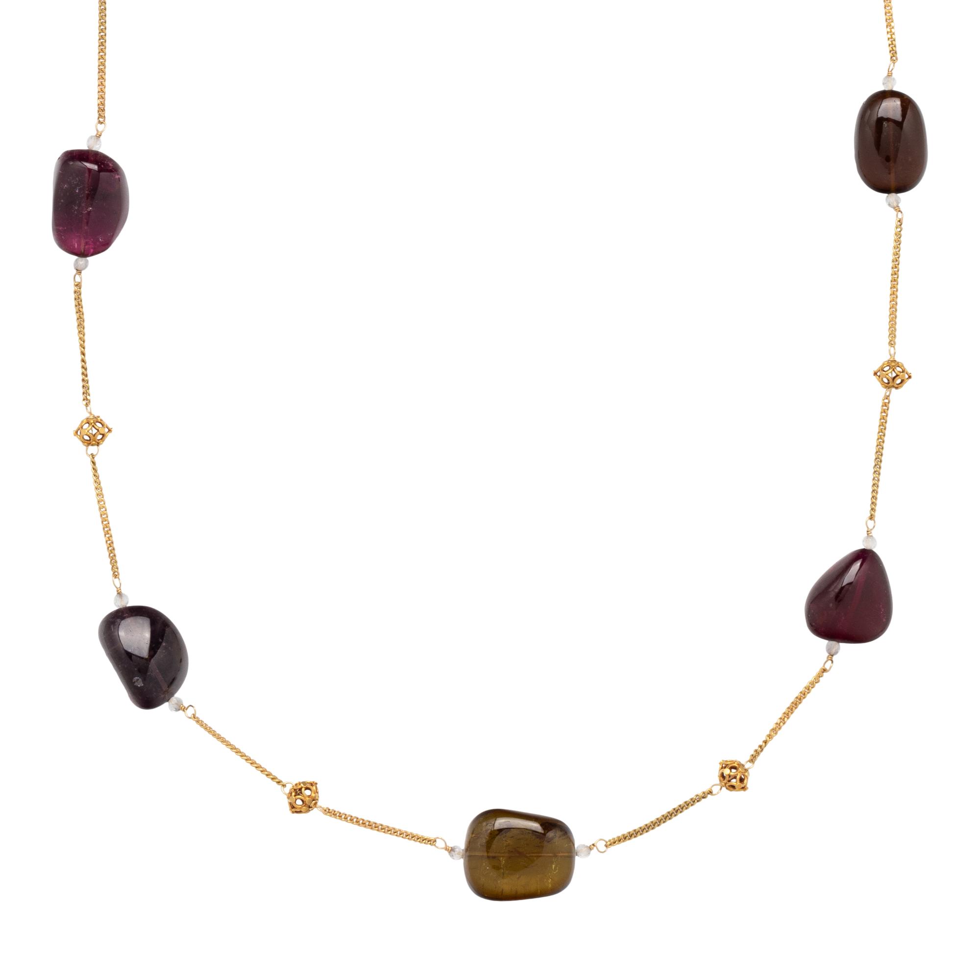MULTIGEM AND CRYSTAL NECKLACE