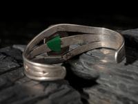 Navajo Silver and Turquoise Cuff Bracelet