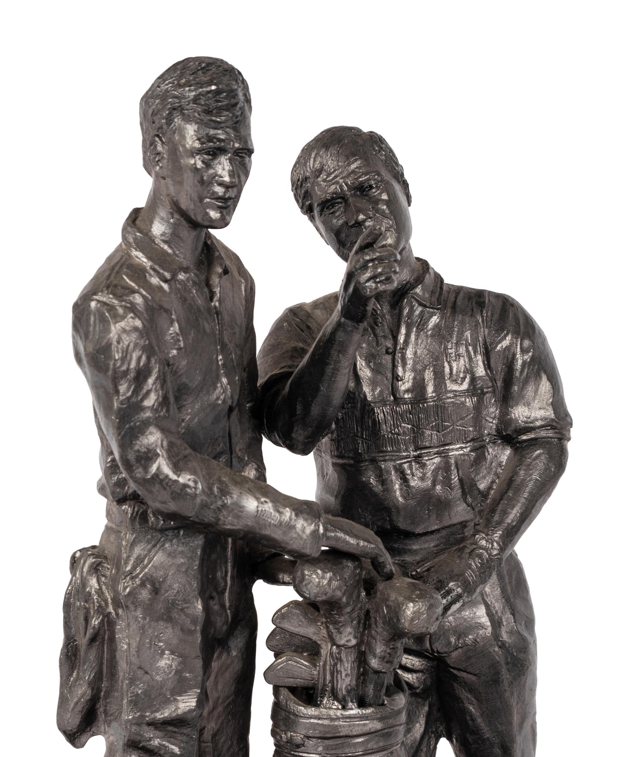 A Jack Nicklaus Signed Autograph Michael Ricker "The Legend Lives" Limited Edition Pewter Sculpture