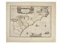 [Maps & Atlases] (Blaeu, Willem). Virginiae partis australis et Floridae partis orientalis, interjacentiumq regionum nova descriptio