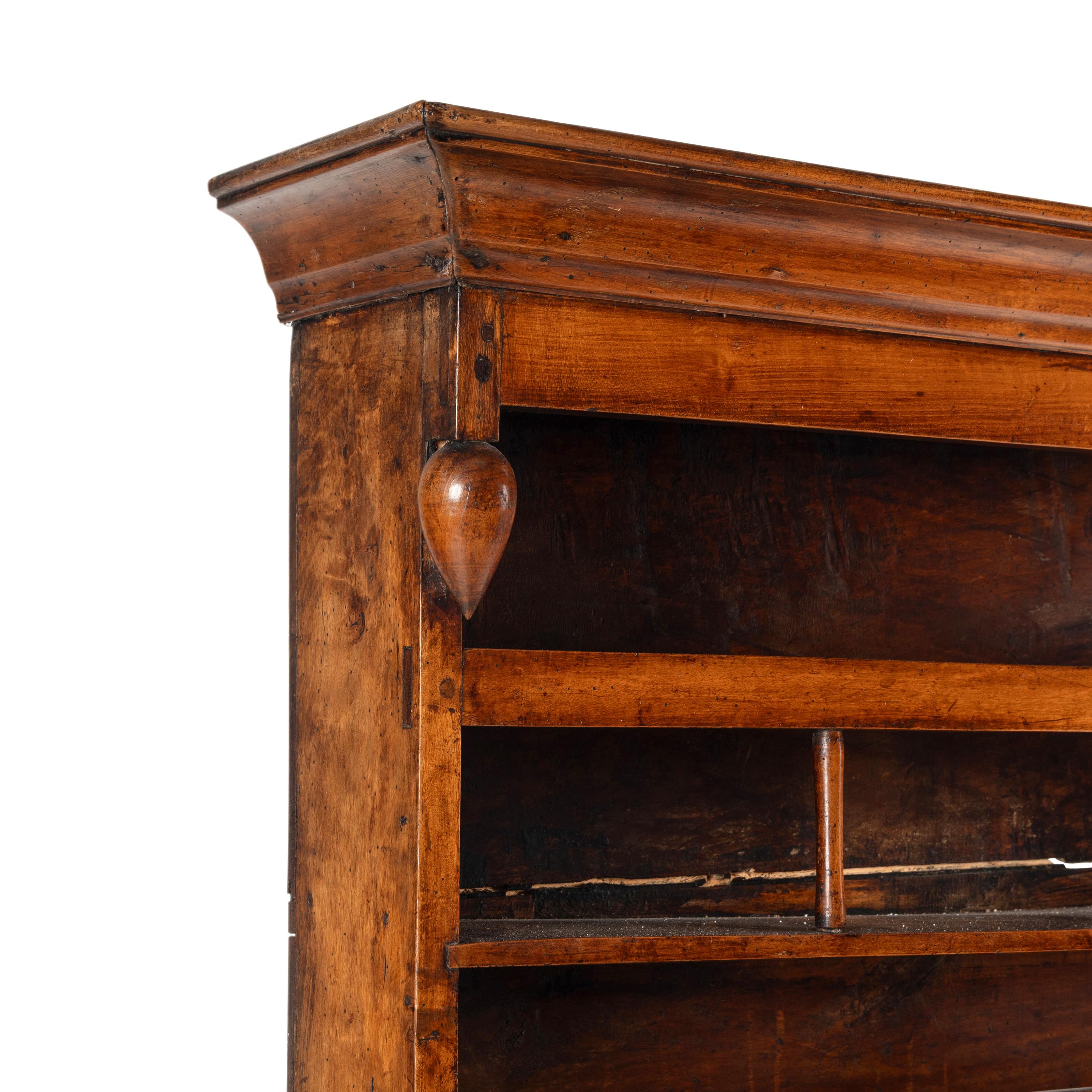 A French Provincial Carved Walnut Buffet à Deux Corps