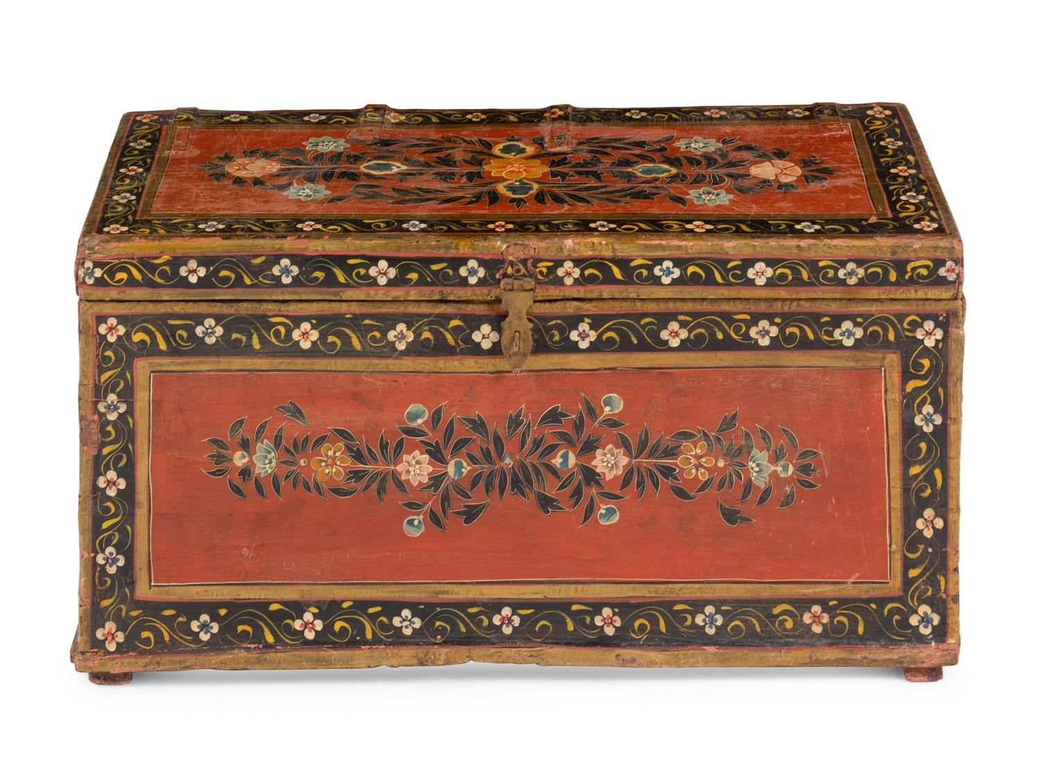 An Indian Painted Trunk