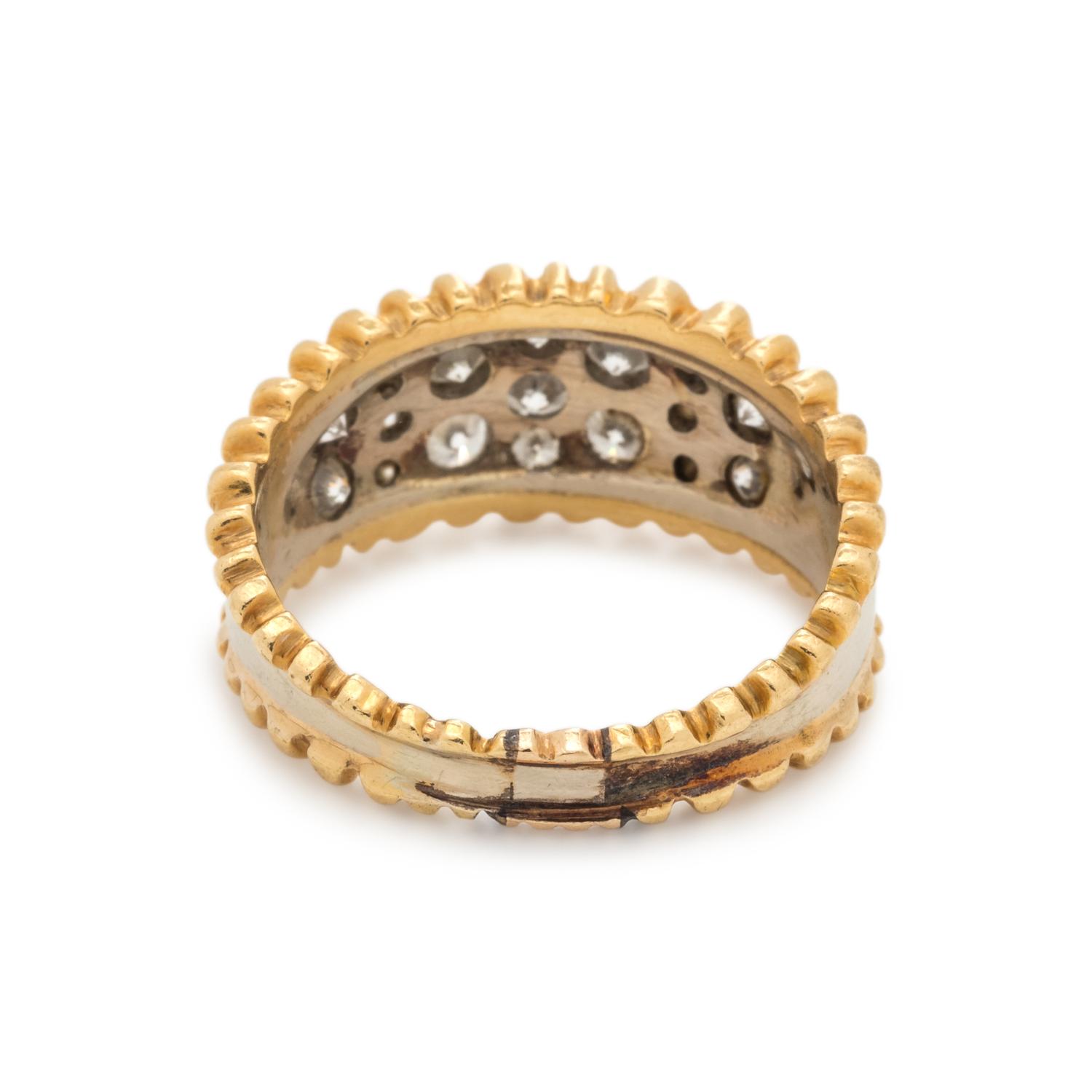 BICOLOR GOLD AND DIAMOND RING