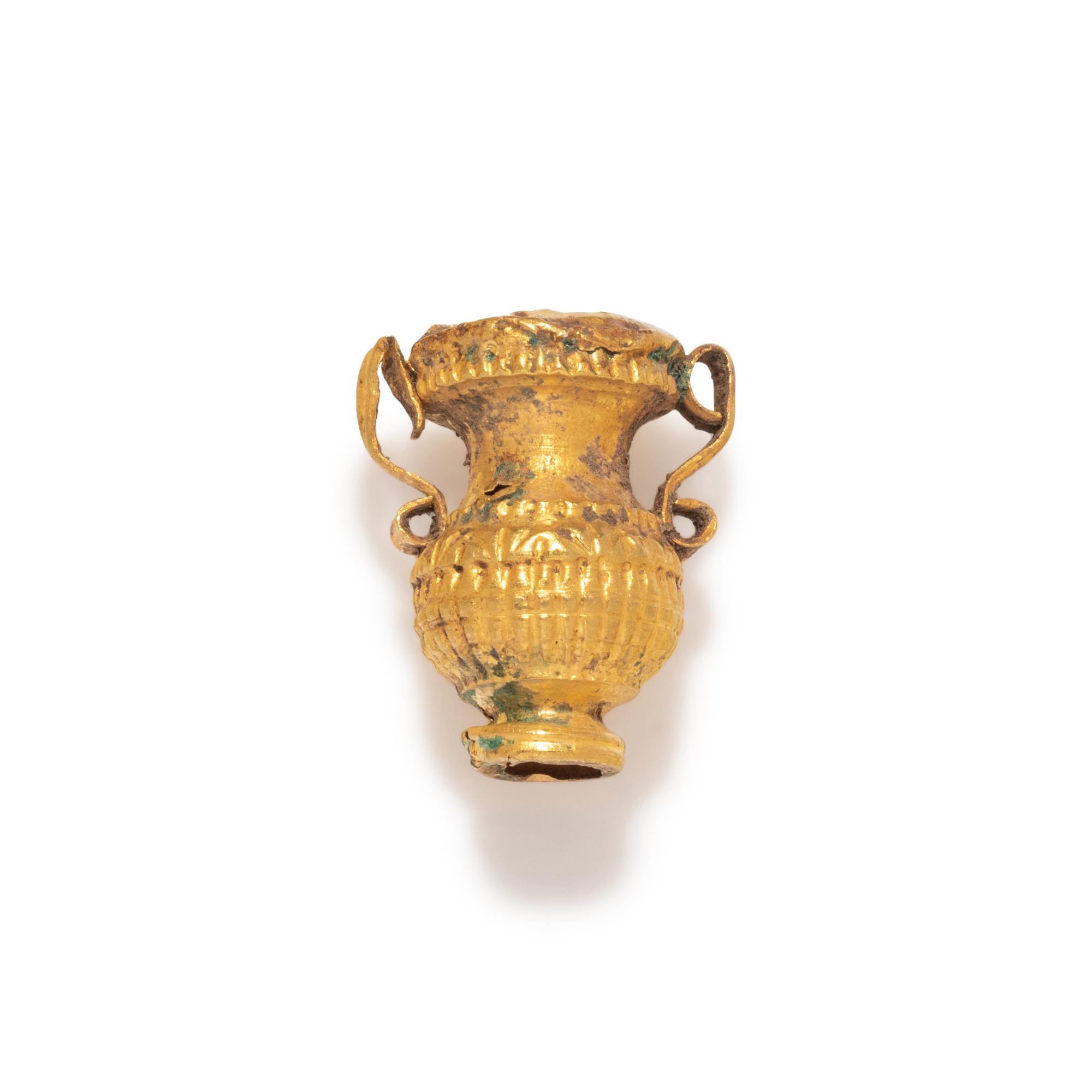 A Greek Gold Amphora Ornament
