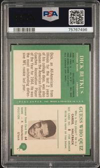 A 1966 Philadelphia Dick Butkus Rookie Football Card No. 31 (PSA 6 EX-MT)