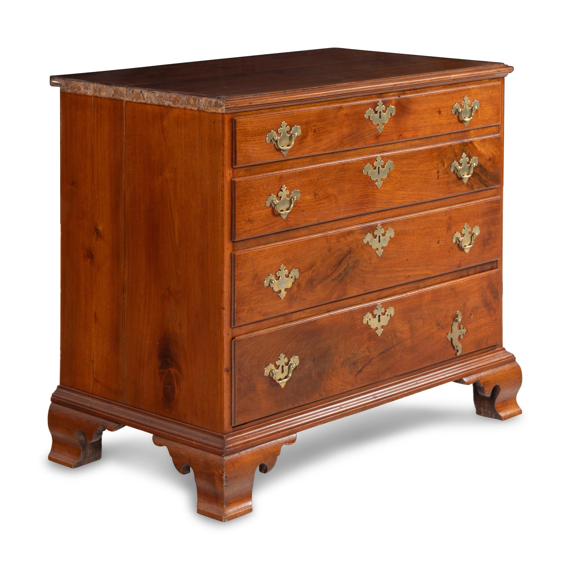 A Chippendale Mahogany Chest of Drawers