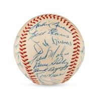 A 1958 Boston Red Sox Team Signed Autograph Baseball Featuring Ted Williams (JSA Letter of Authenticity),