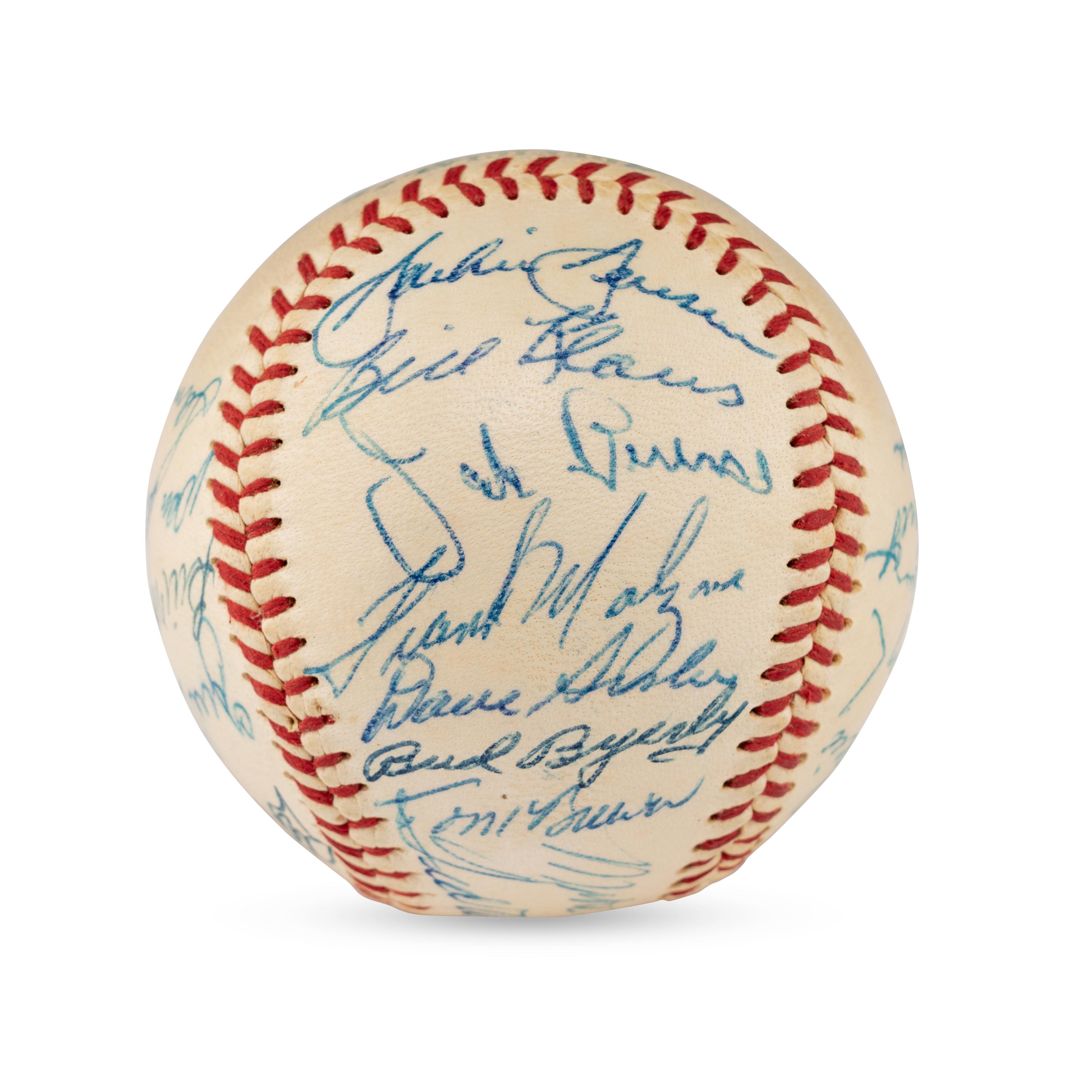 A 1958 Boston Red Sox Team Signed Autograph Baseball Featuring Ted Williams (JSA Letter of Authenticity),