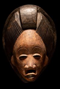 Two Punu Wood Masks