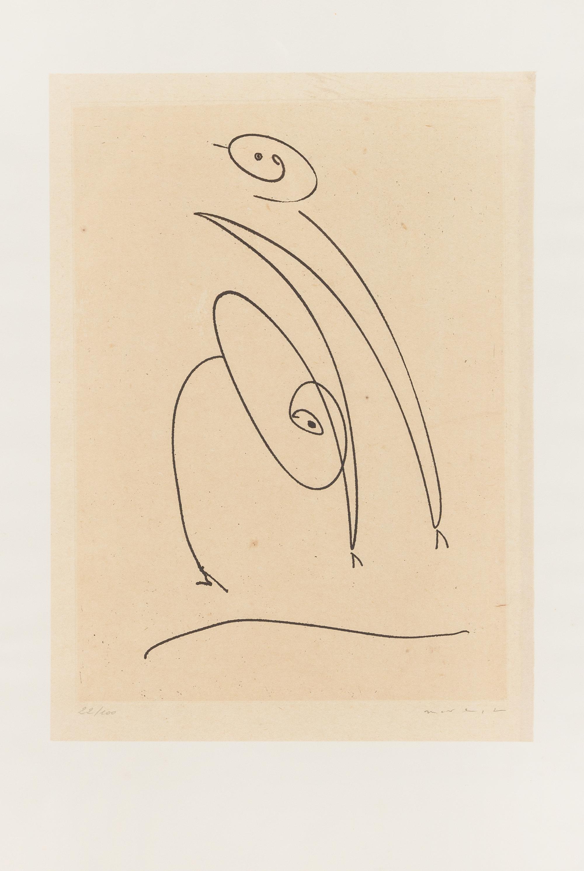 Max Ernst, (German, 1891-1976), Tout en un plus deux, 1971