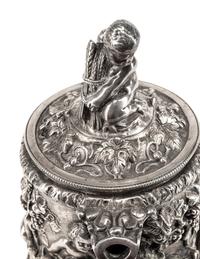 A Continental Silver-Plate Tankard