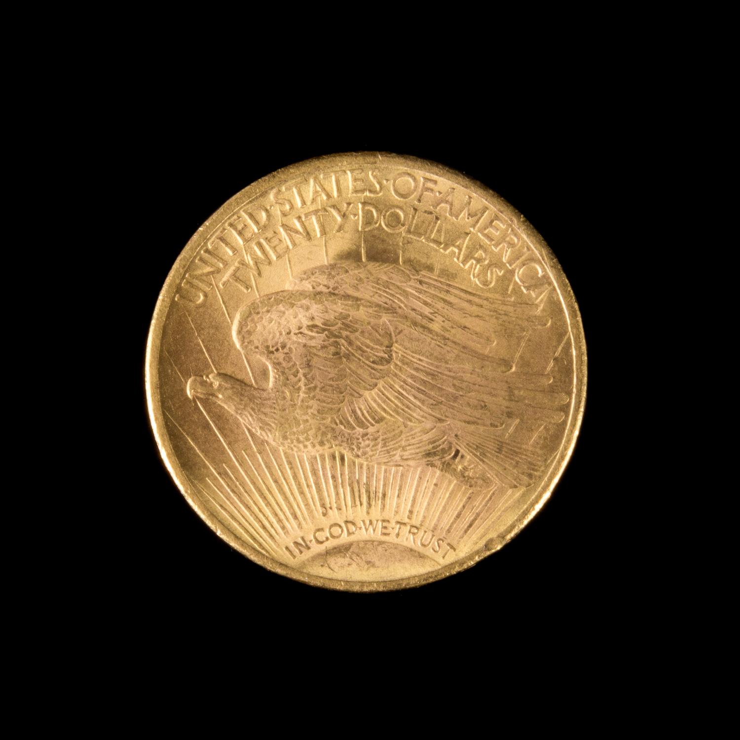 A United States 1924 Saint Gaudens $20 Gold Coin