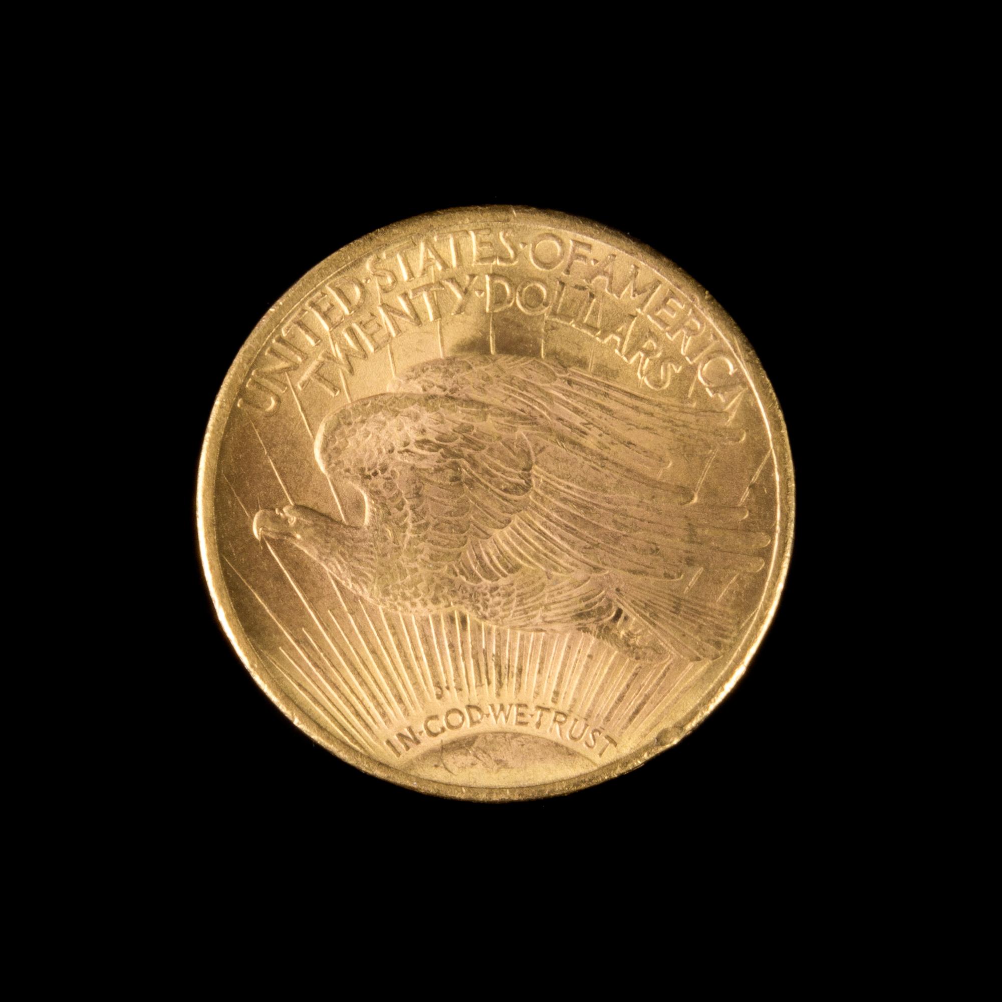 A United States 1924 Saint Gaudens $20 Gold Coin