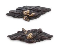 A Set of Five Inlaid Bronze Sword Fittings