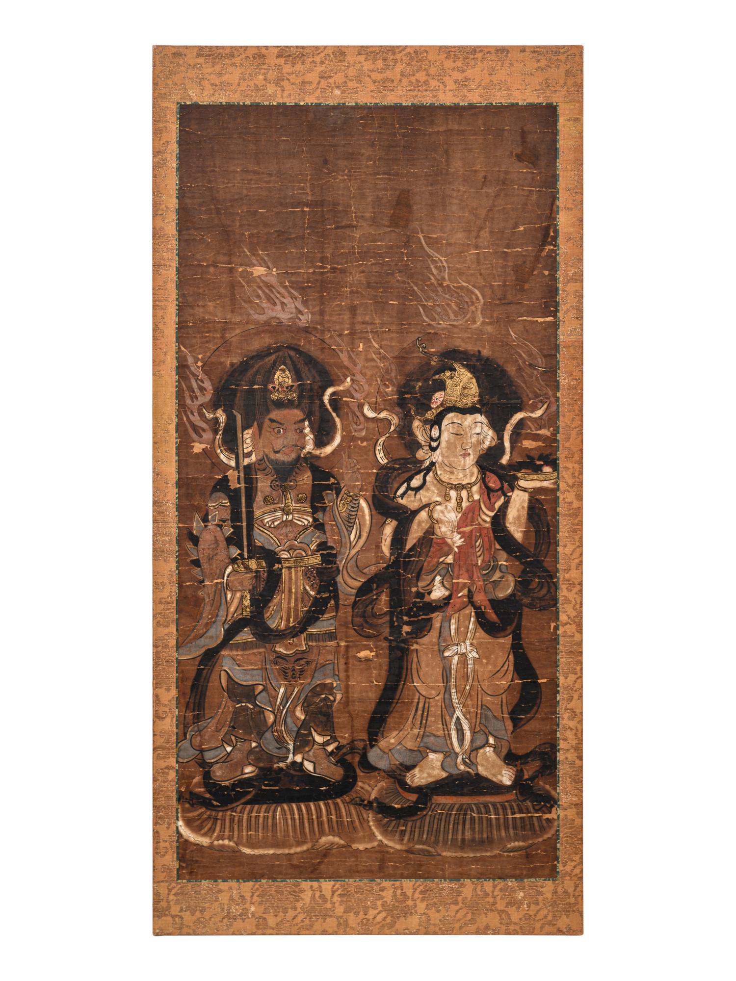 A Set of Six Japanese 'Buddhist' Paintings