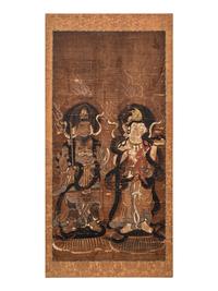 A Set of Six Japanese 'Buddhist' Paintings