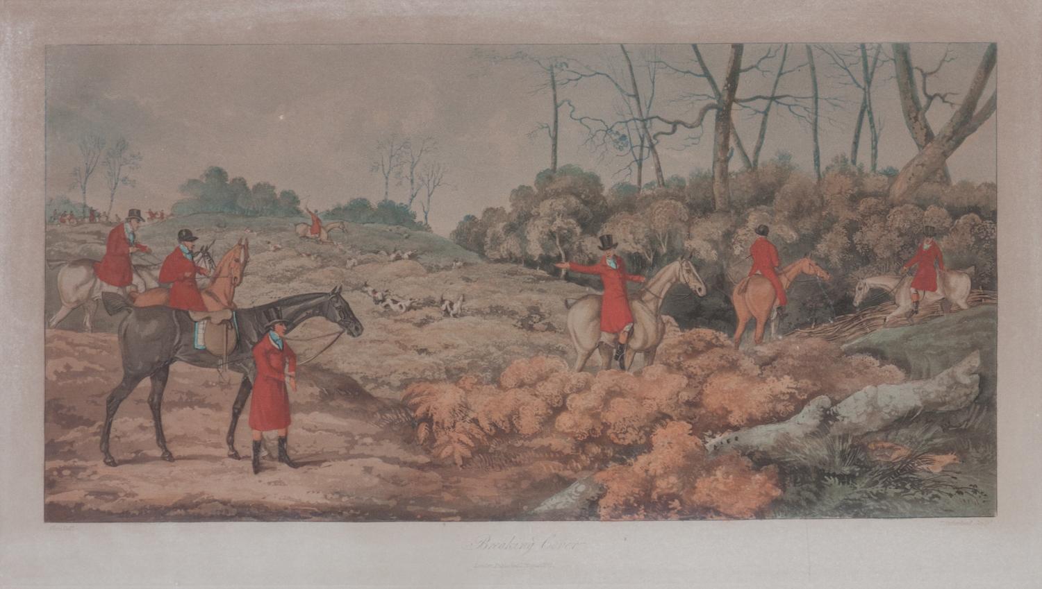 Four Handcolored Engravings by T. Sutherland Each: 10 x 17 5/8 inches. — AFTER HENRY ALKEN (BRITISH, 1785-1851)