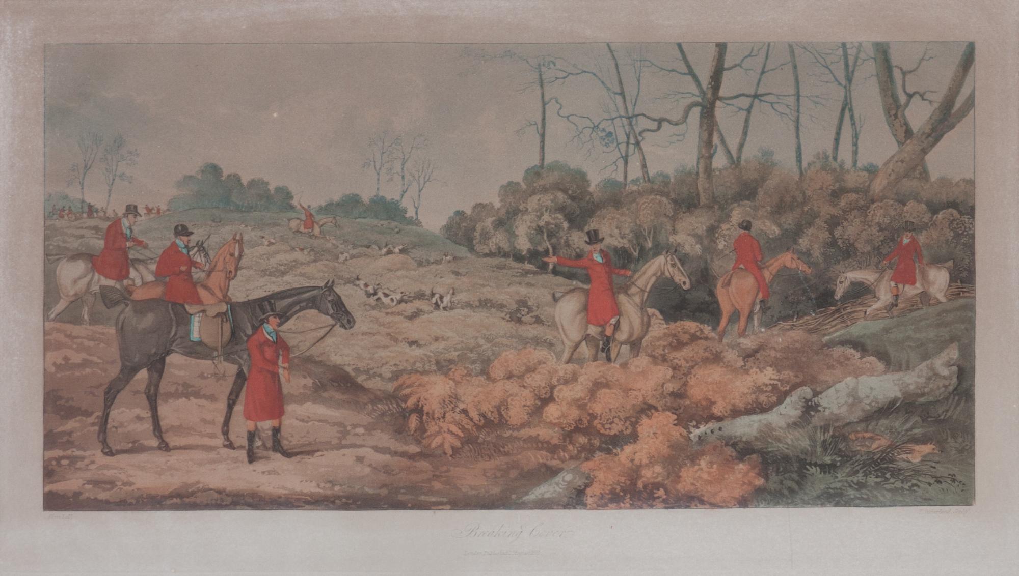 Four Handcolored Engravings by T. Sutherland Each: 10 x 17 5/8 inches. — AFTER HENRY ALKEN (BRITISH, 1785-1851)