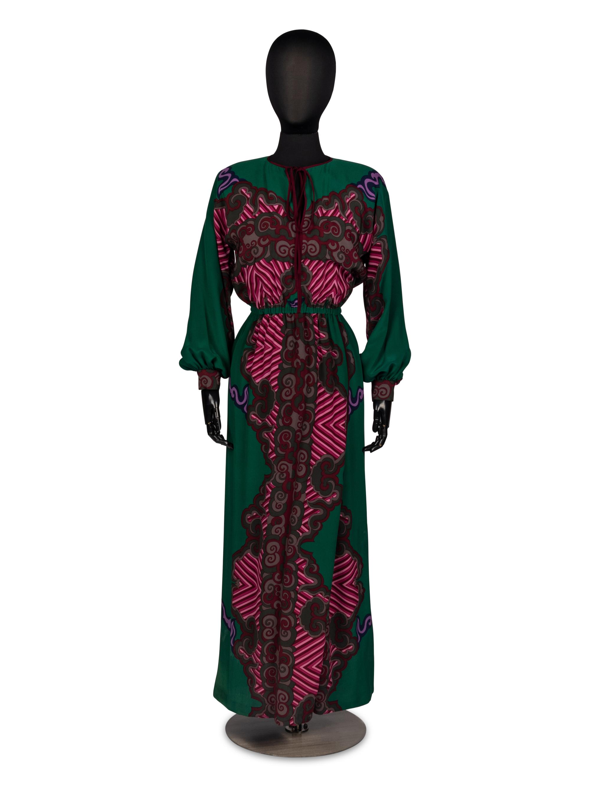 Galanos Silk Dress