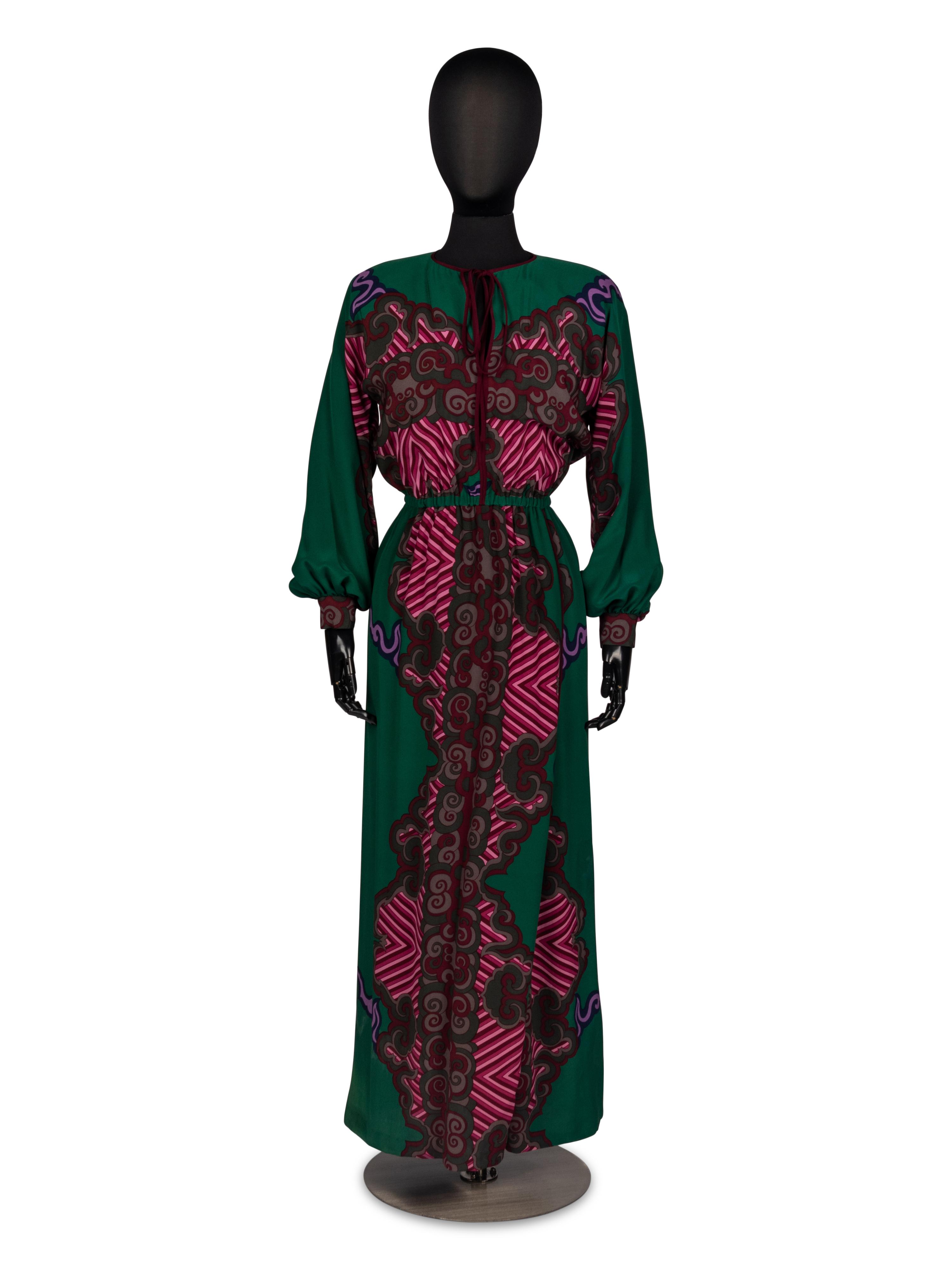 Galanos Silk Dress