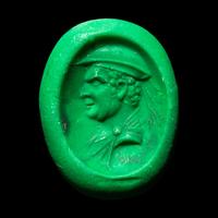 A Hellenistic Garnet Intaglio with King Antimachus