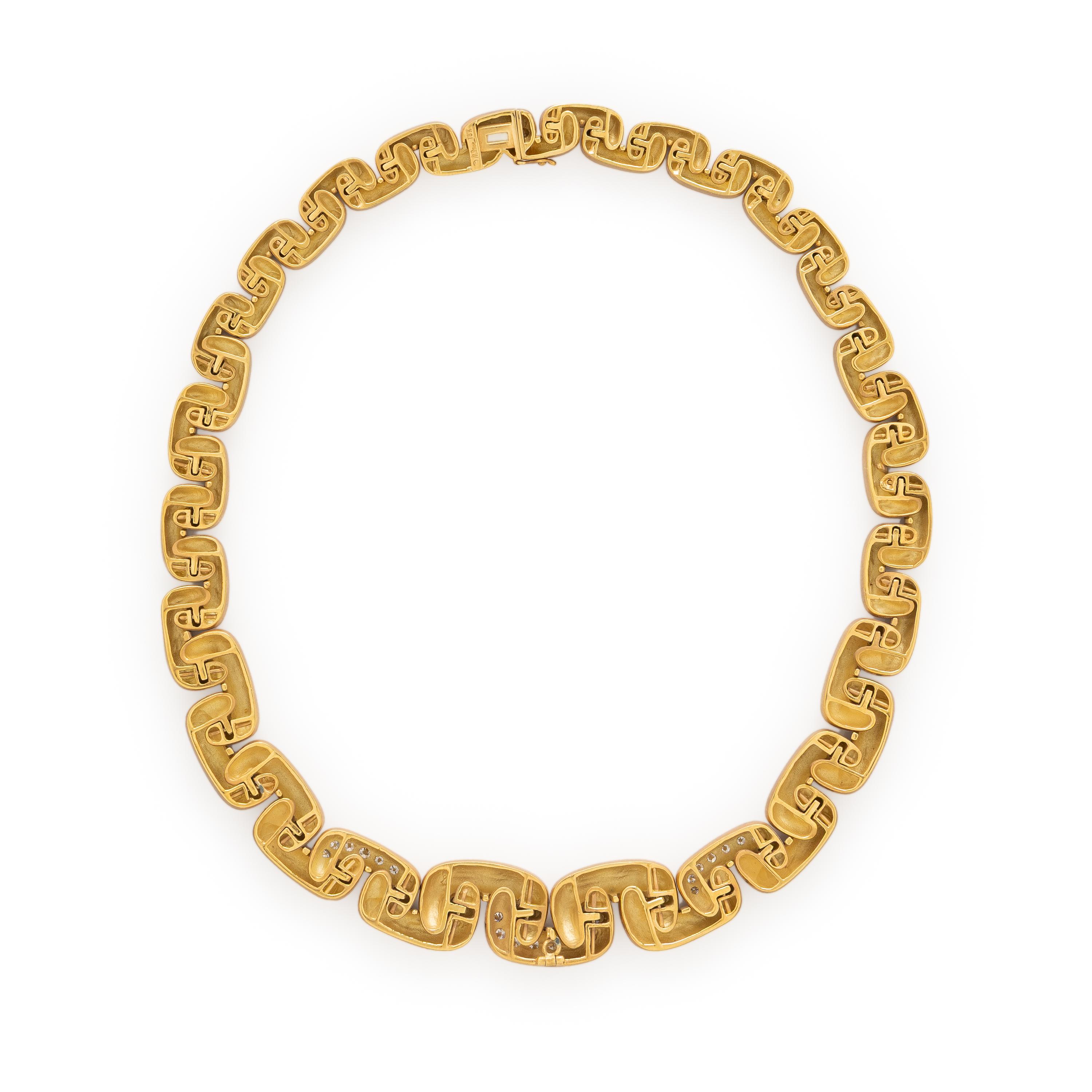 Marlene Stowe, Yellow Gold and Diamond Necklace