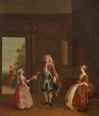 English School 18th century, The Greeting