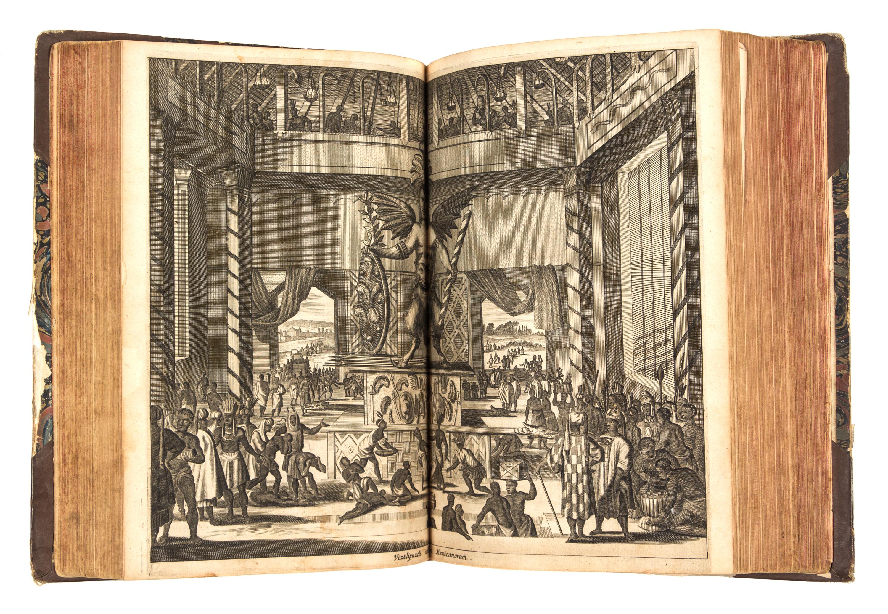 MONTANUS, ARNOLDUS. Die ubekante neue welt, oder Beschreibung des Welt-teils Amerika... Amst., 1673.