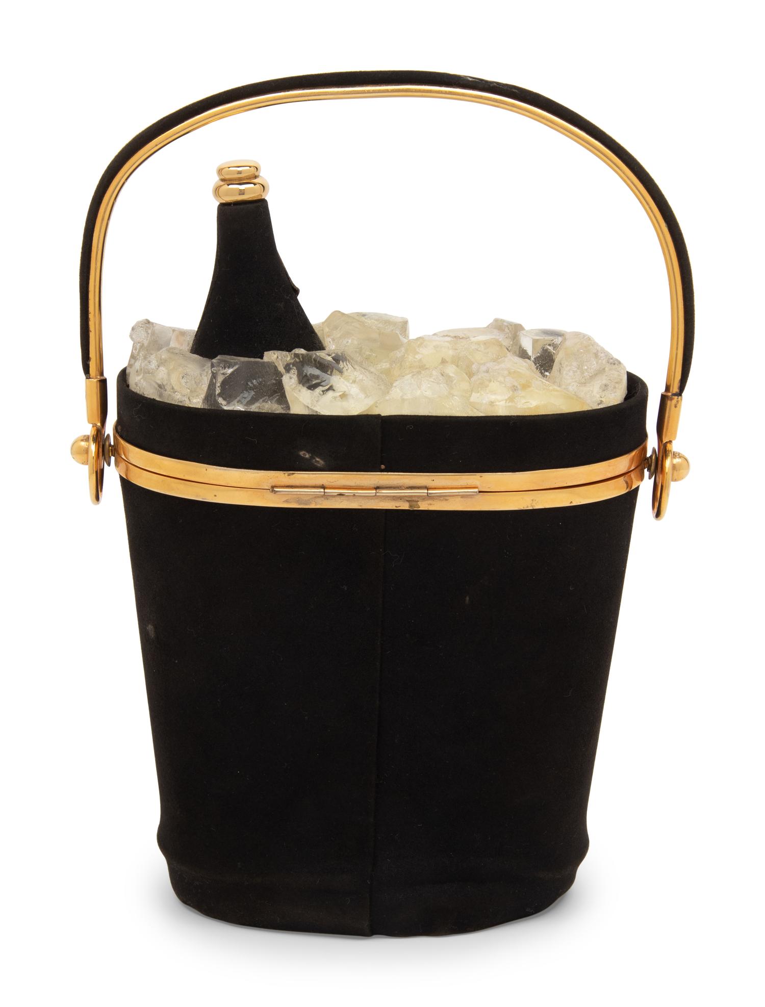 ANNE-MARIE, CHAMPAGNE BUCKET BAG