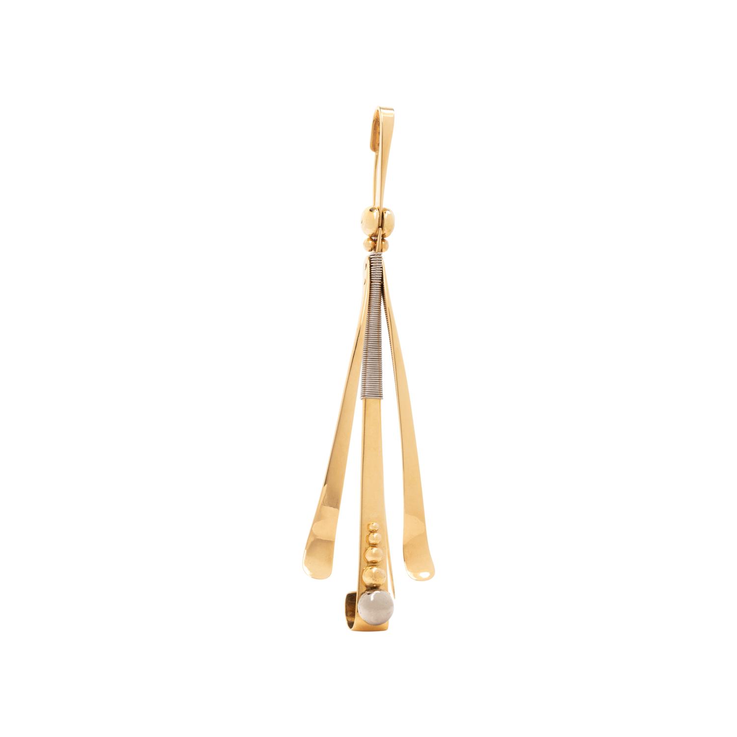 BICOLOR GOLD BROOCH
