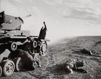 Road of Death, Stalingrad (Tank in left of frame with bodies around it) , 1942
