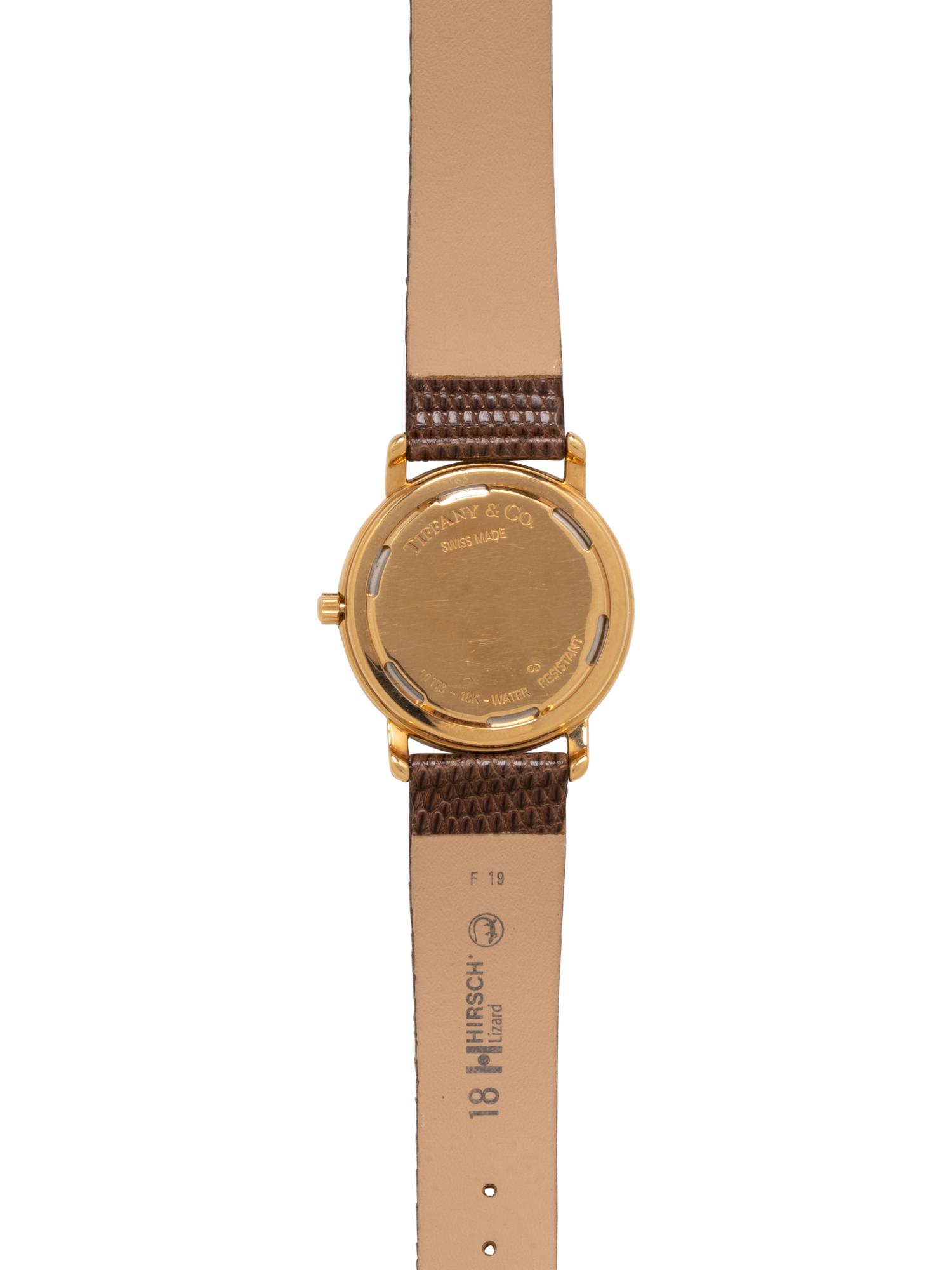 TIFFANY & CO., 18K YELLOW GOLD WATCH
