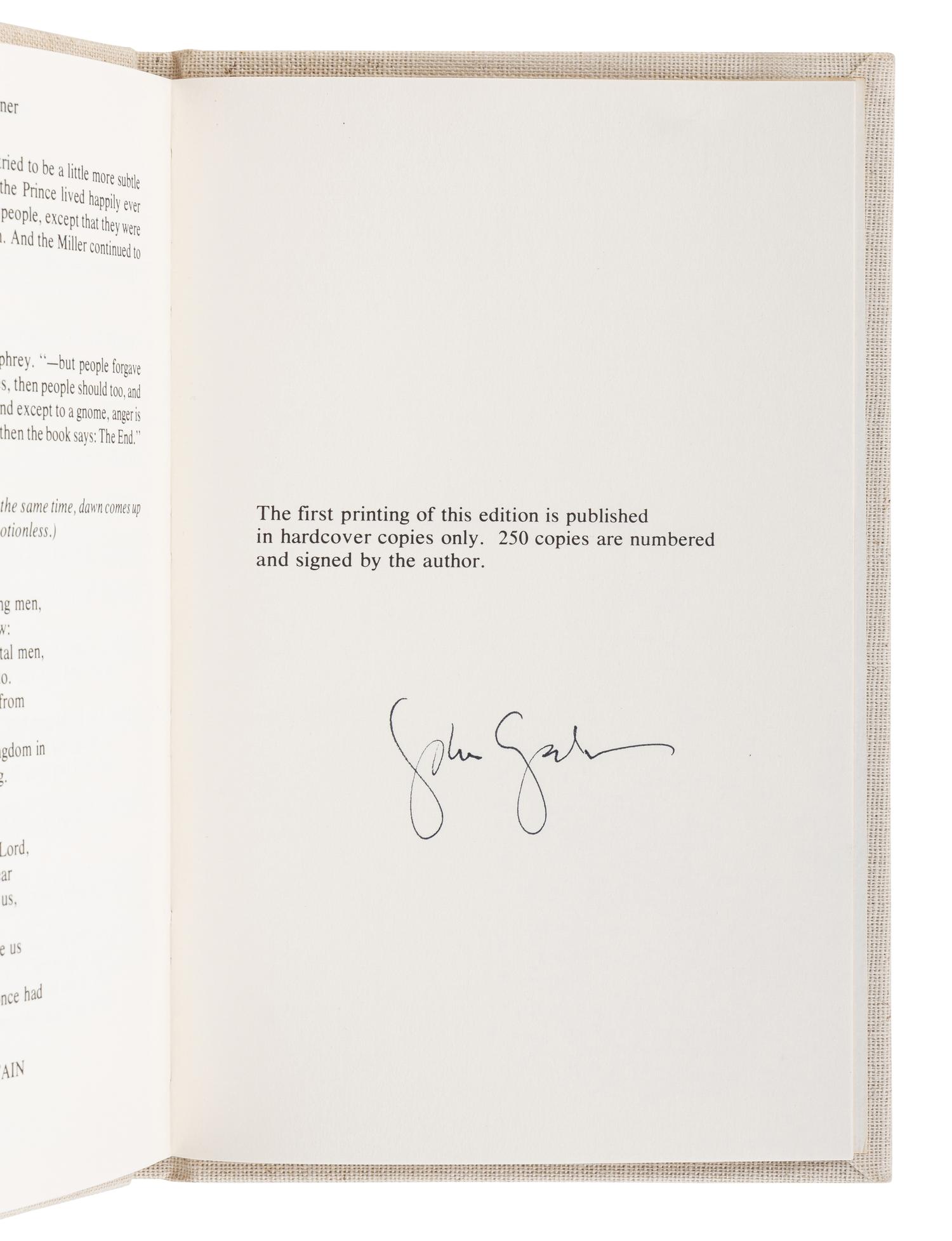 GARDNER, John (1933-1982). A group of 11 works by Gardner, ALL FIRST OR LIMITED EDITIONS, MANY SIGNED, comprising:
