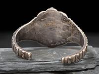 Navajo Turquoise Cluster Ingot Cuff Bracelet, Collected by Hoffman Birney (1891-1958)