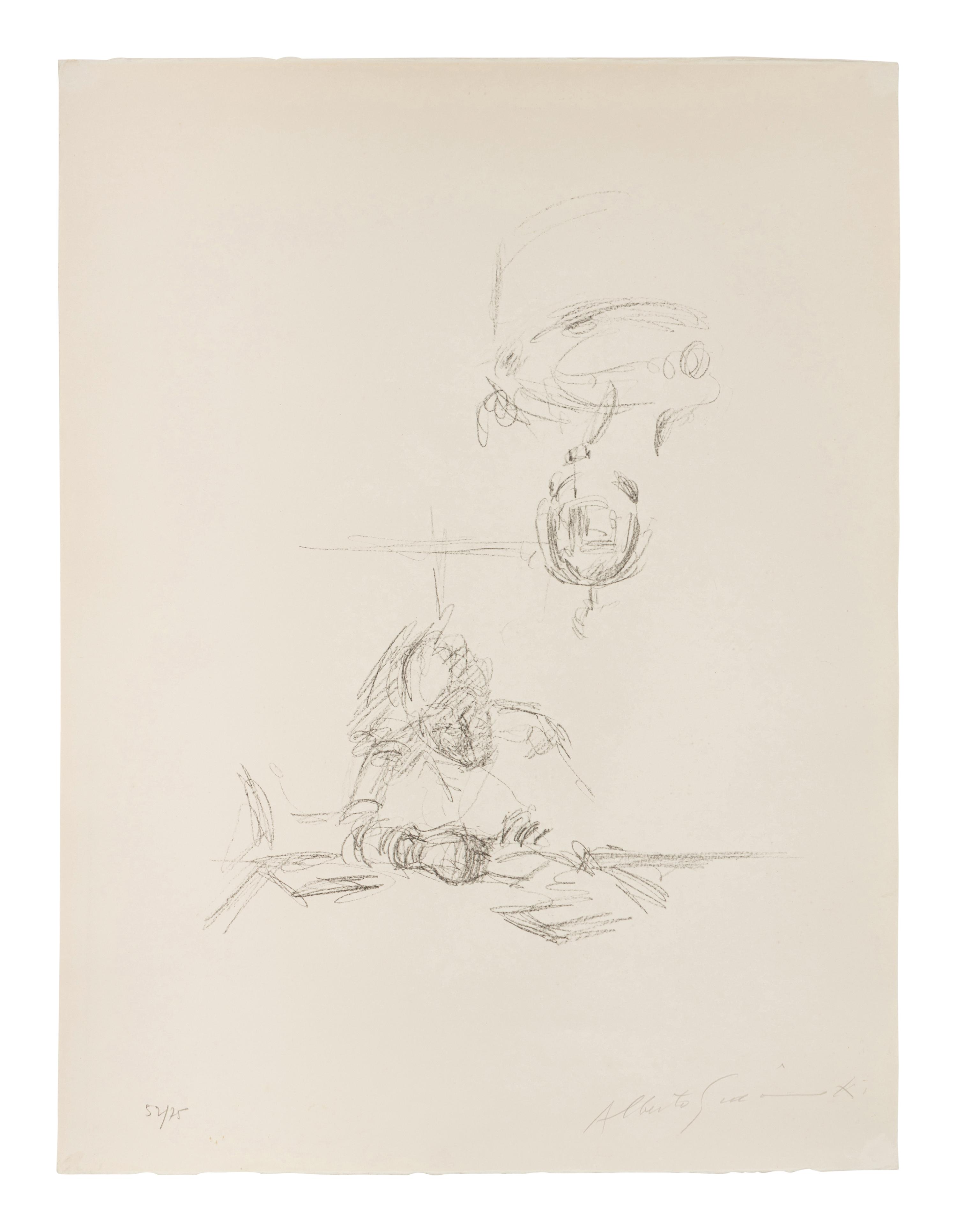 La Mère de l'artiste lisant sous la lampe à Stampa III, 1963