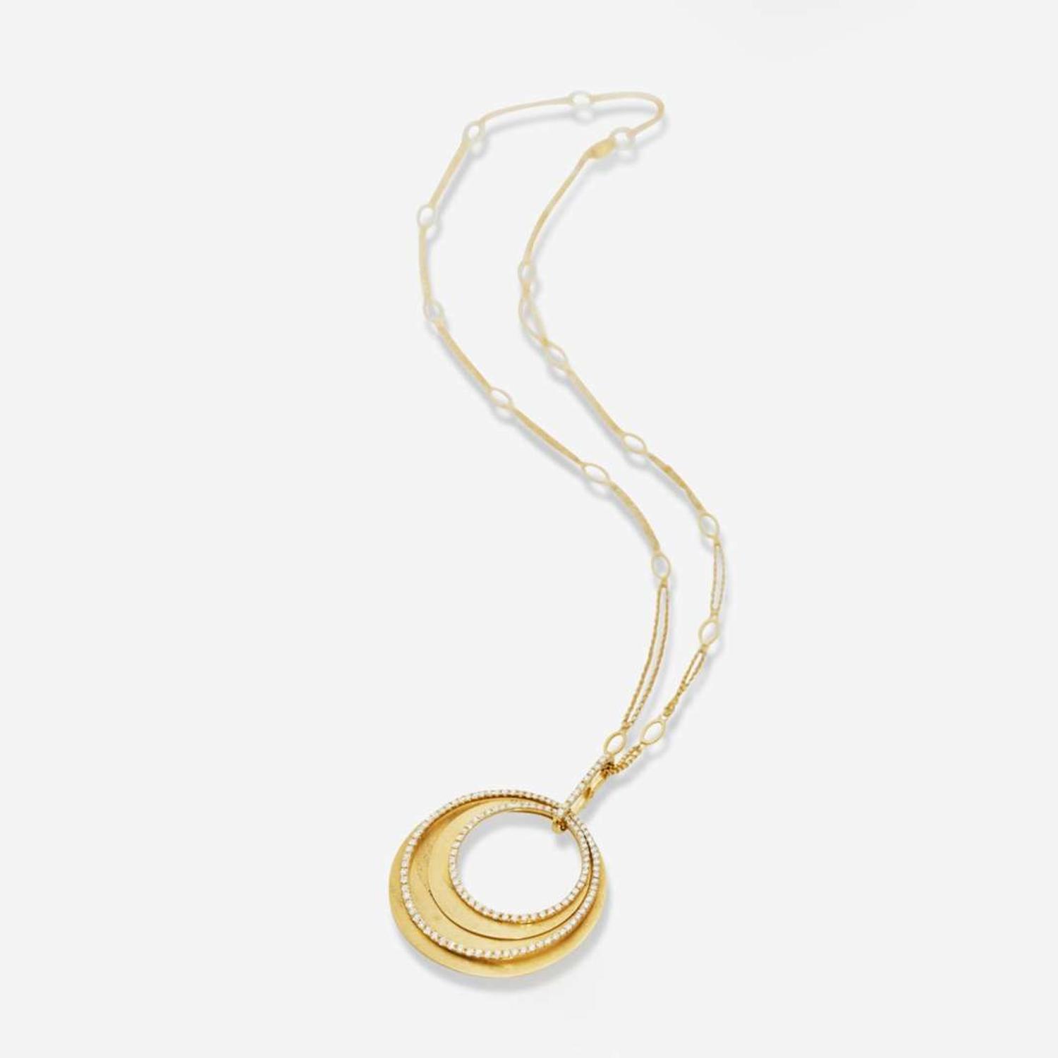 A Gold and Diamond Necklace by Sophia