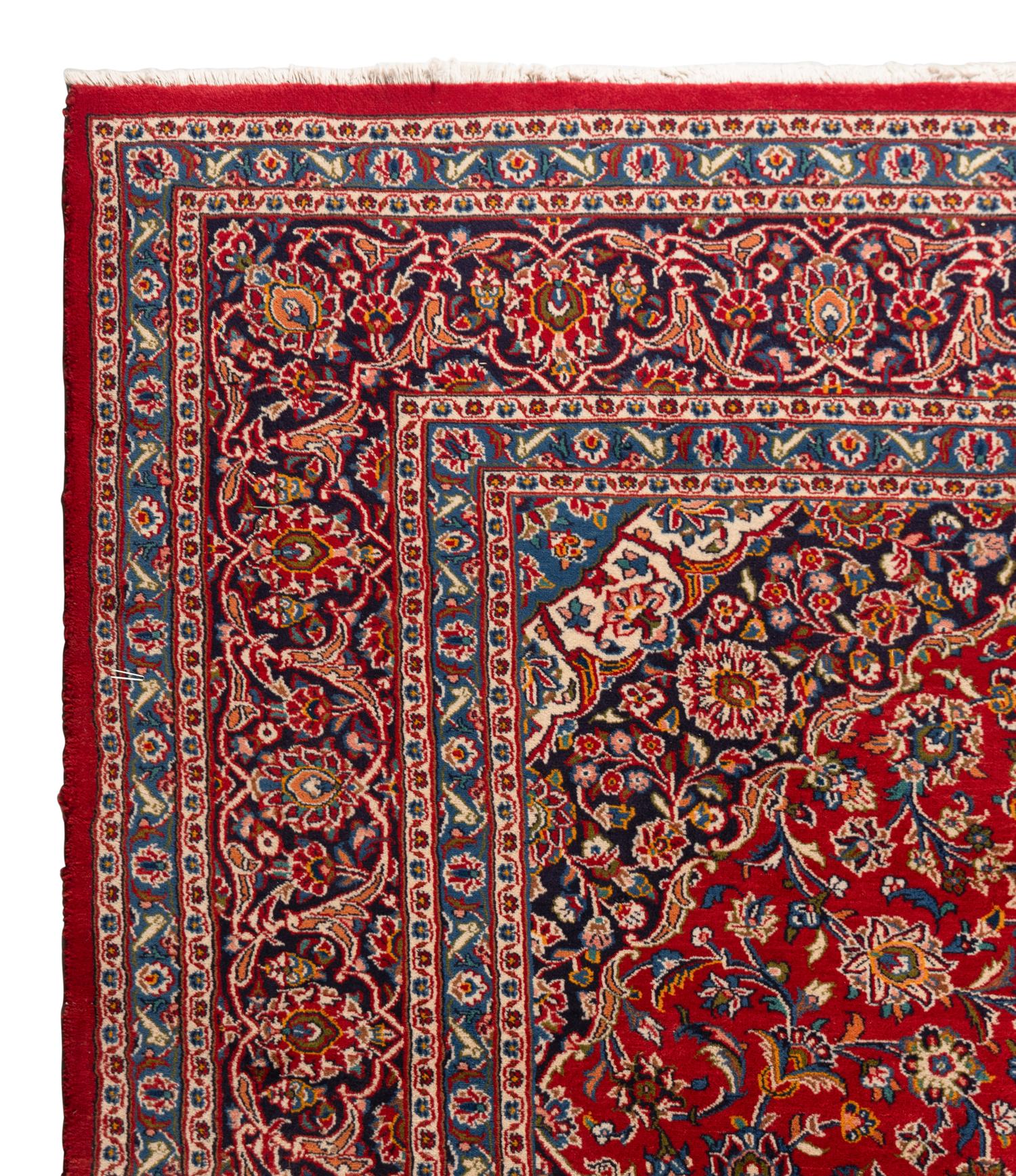 A Kashan Wool Rug