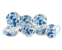 A Mottahedeh for Tiffany and Co. Blue Dragon Porcelain Dinner Service